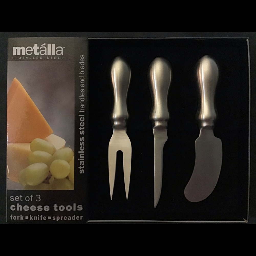 METALLA 3 PIECE CHEESE TOOLS